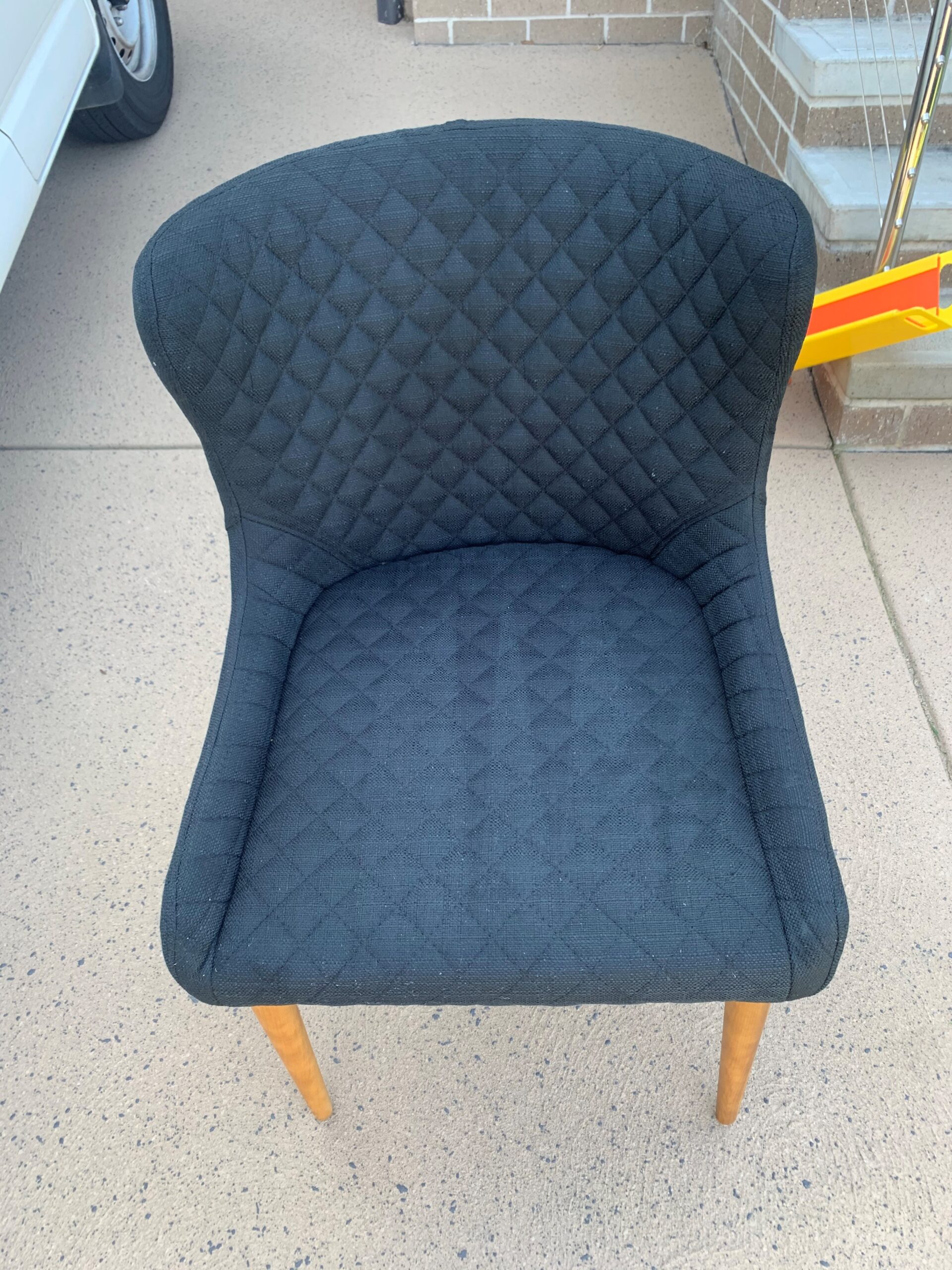 After dining chair 2 - clean fabric upholstery Hunter Valley NSW