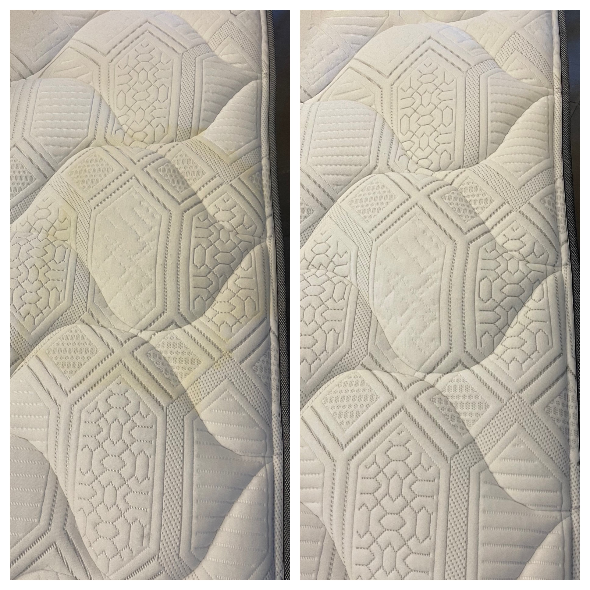 Mattress cleaning example 1 - Maitland area NSW